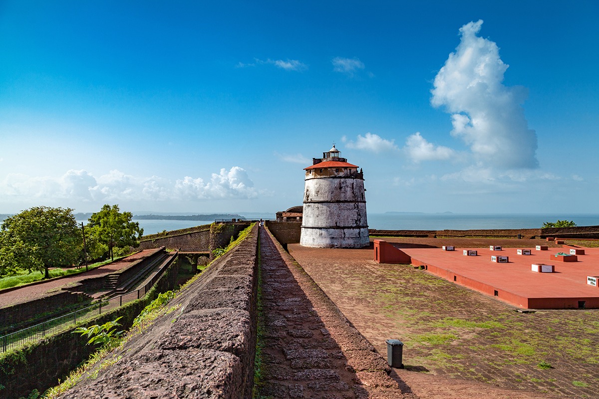 aguada,fort, ,north,goa, ,seventeenth century,portuguese,fort,standing